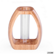 Holz-Blumen-Vase mit &quot;O&quot; -Form